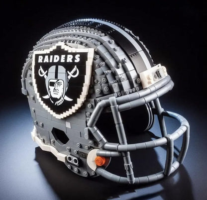 Building Block Football Helmet 🏈– 300+ Piece Collectible Construction Set