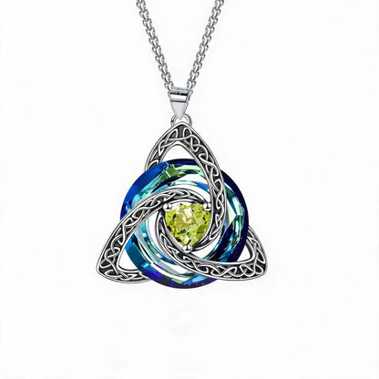 🍀 49% OFF Celtic Trinity Knot Birthstone Necklace 💎 Personalized Keepsake Gift