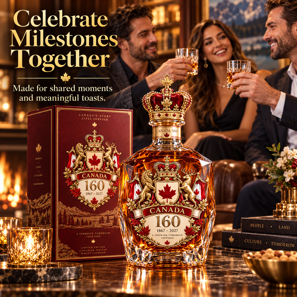 🍁 Canada 160 Heritage Decanter™ – 1867–2027 Commemorative Collector Bottle