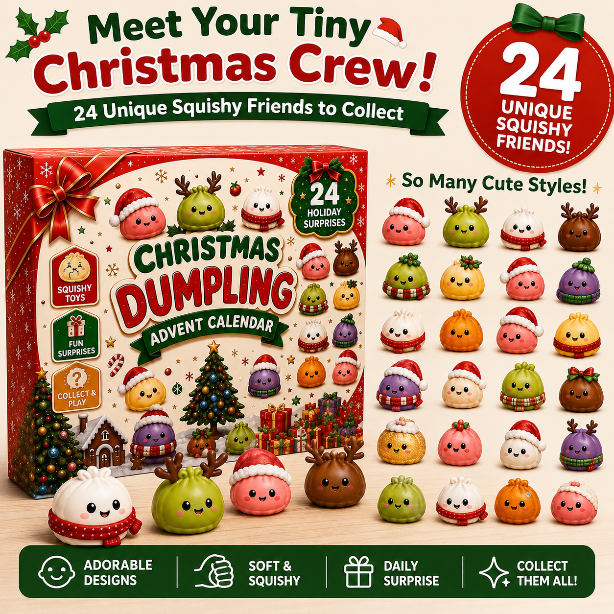 24 Days of Squishy Christmas Surprises 🎄