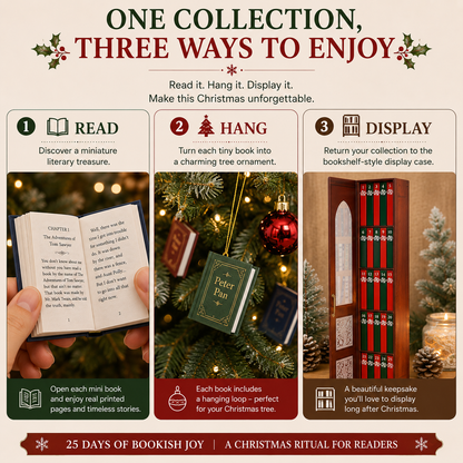✨ 50% OFF 25-Day Christmas Book Advent Calendar 🎁 Open Tiny Books & Create Holiday Magic