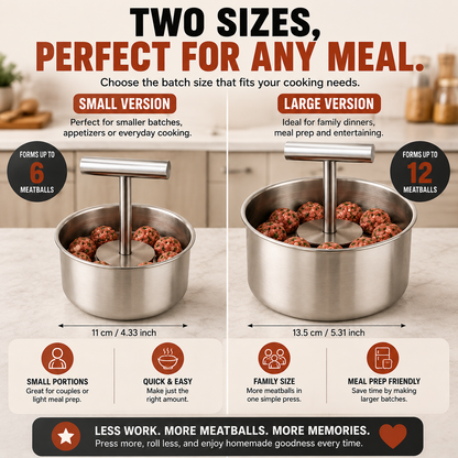 🔥 50% OFF Stainless Steel Meatball Maker – Make a Batch in Seconds