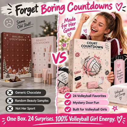 ⏳ Last Day 64% OFF – 🏐 2026 Volleyball Advent Calendar | 24 Mystery Doors with Sporty Surprises for Players & Volleyball Fans 🎁