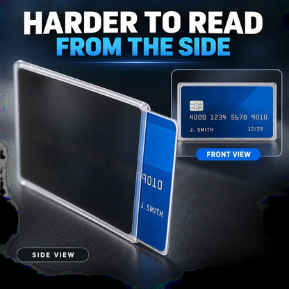 🛡️ Side-View Privacy Card Sleeve – Clear Front, Reduced Side Visibility 💳