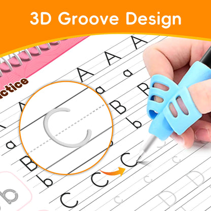 🔥 50% OFF ✏️ 6-in-1 Reusable Grooved Handwriting Workbook Set