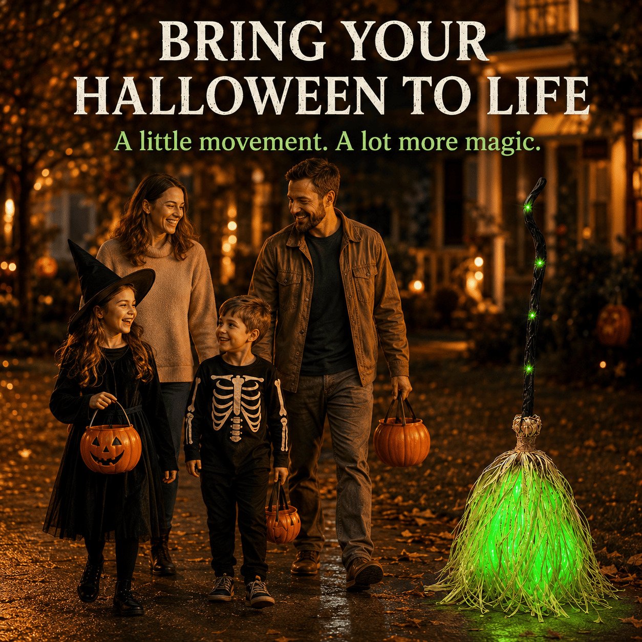 🔥Last Day 50% OFF🧹 Halloween Magic Moving Witch Broom