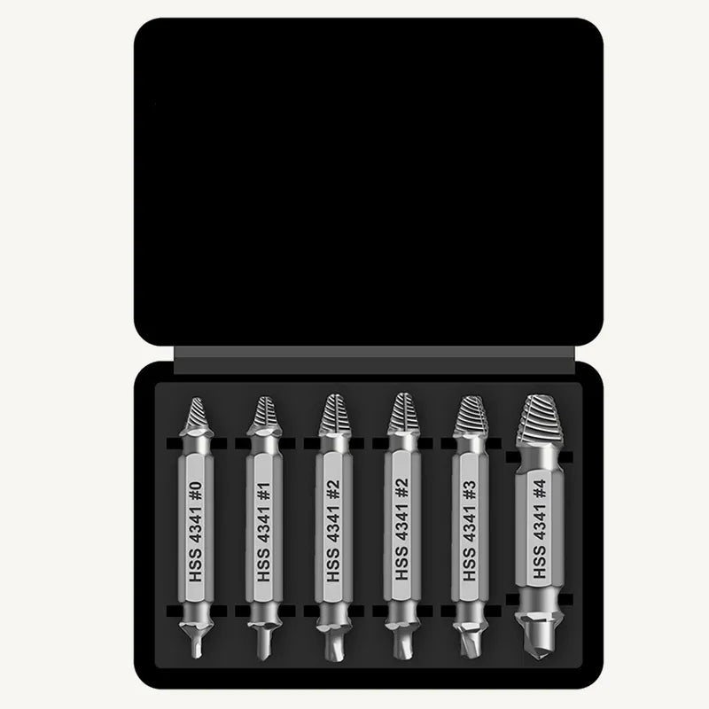 🔥 50% OFF 6-Piece Damaged Screw Extractor Set – Remove Stripped, Broken & Rusted Screws Fast