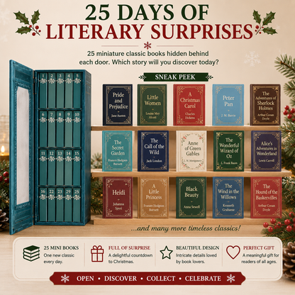 ✨ 50% OFF 25-Day Christmas Book Advent Calendar 🎁 Open Tiny Books & Create Holiday Magic