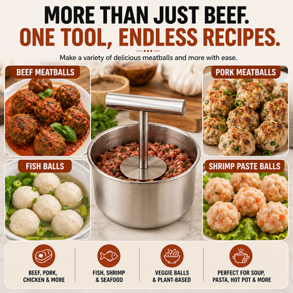 🔥 50% OFF Stainless Steel Meatball Maker – Make a Batch in Seconds