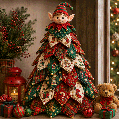 🎄DIY Quilted Christmas Tree Kit for Cozy Handmade Holiday Decor