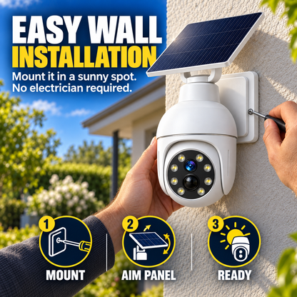☀️ Solar Motion Sensor Light - Camera-Style Outdoor Wall & Pathway Lamp 📹