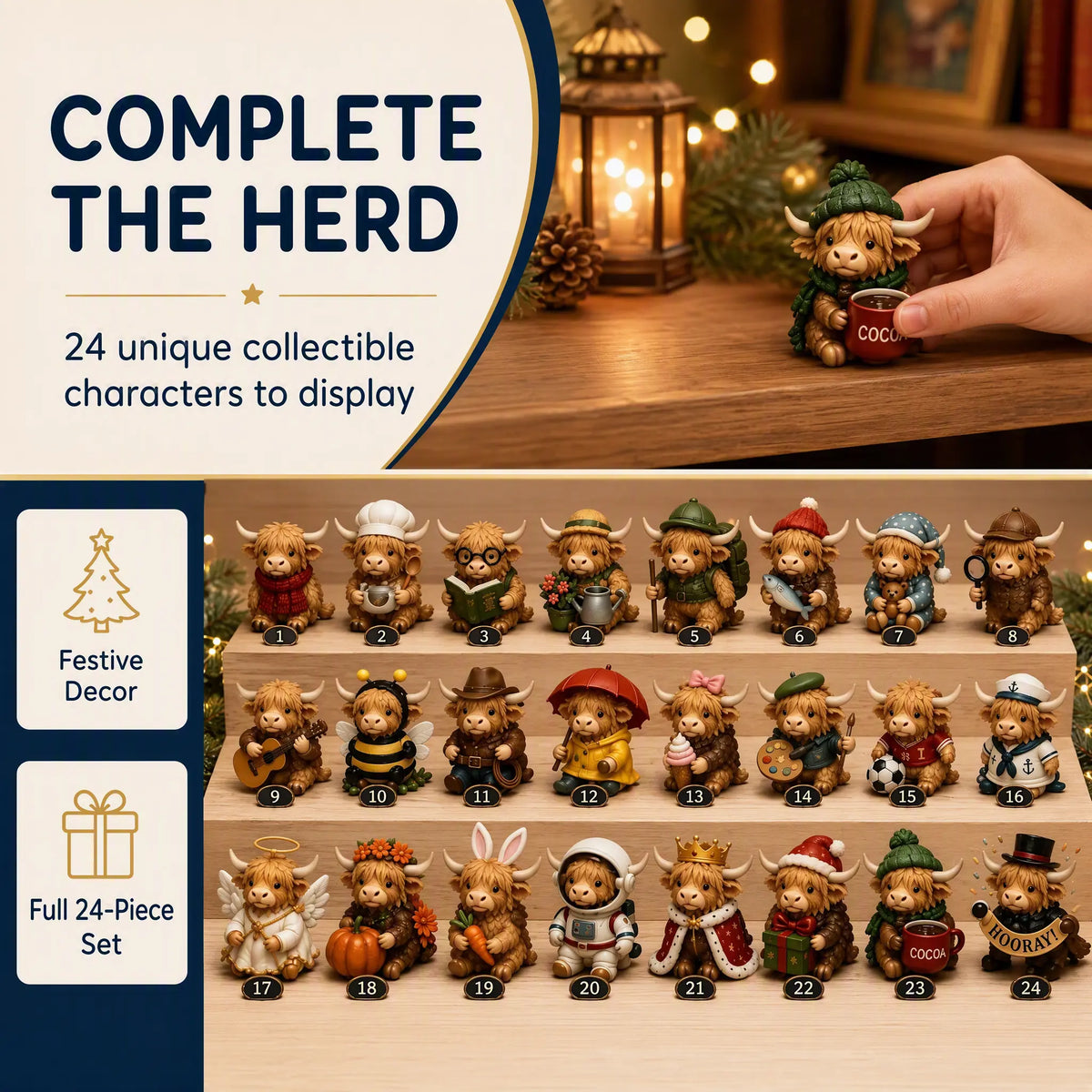 🎄 FINAL HOLIDAY OFFER — 50% OFF 24-Day Highland Cow Advent Calendar