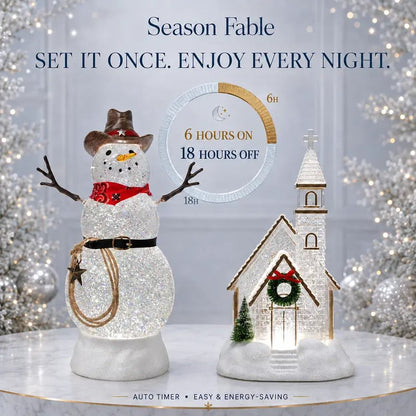 Season Fable Christmas Lighted Lantern Decor☃️