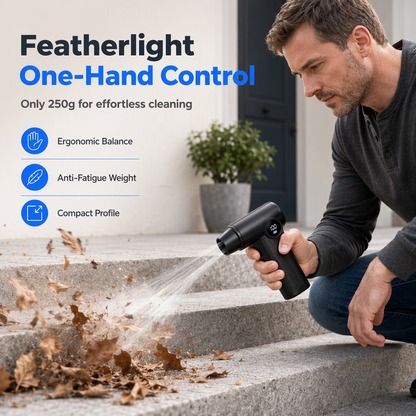 💨 Handheld High-Speed Turbo Blower – Powerful Cordless Air Duster for Leaves, Dust & Snow! ❄️