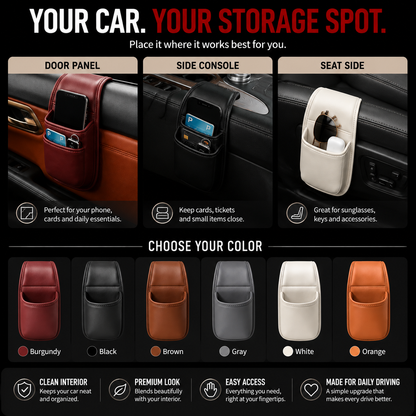 🚗 50% OFF Adhesive Car Organizer ✨ Easy Storage for Phones, Keys & Cards