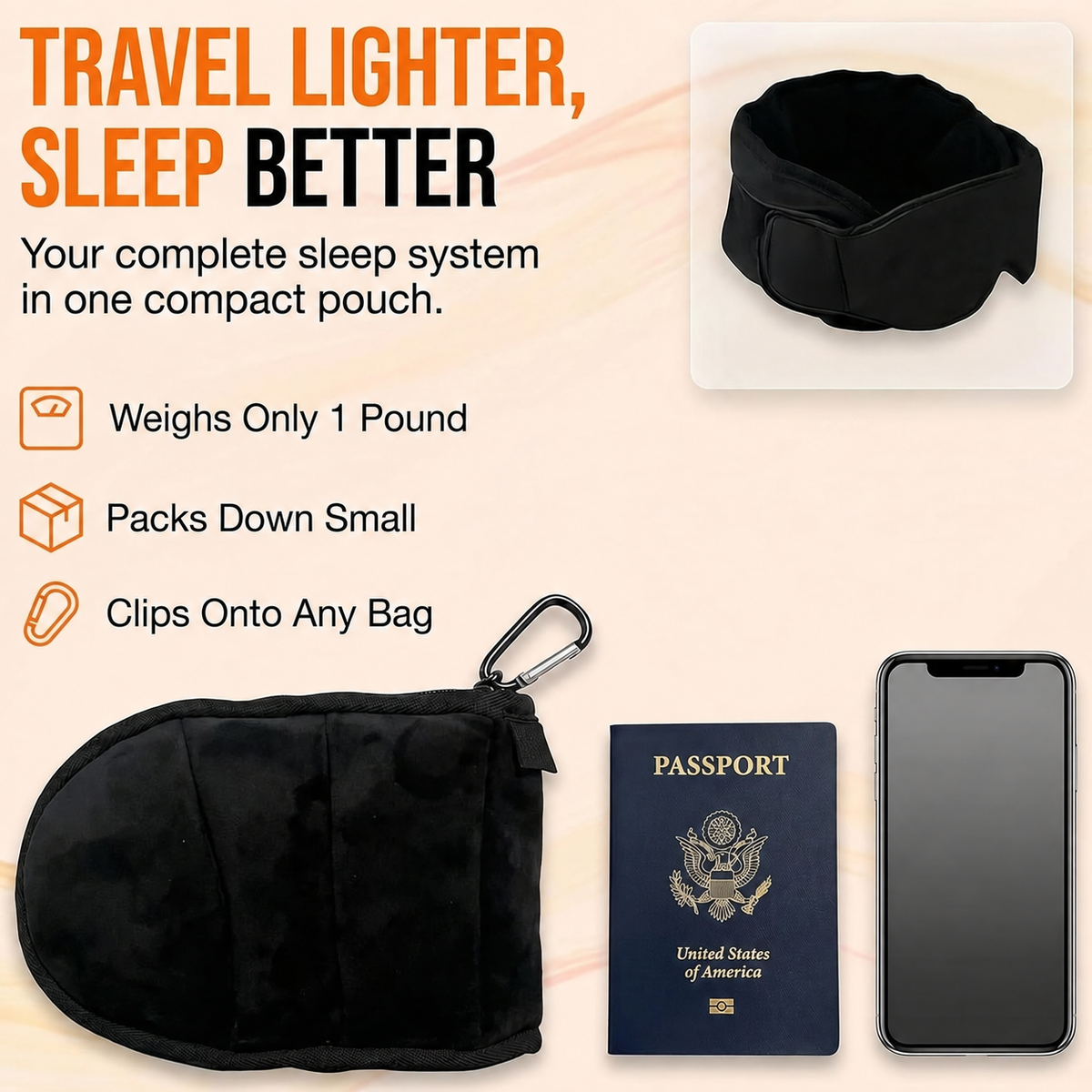 ✈️ 3-in-1 Full Support Travel Kit