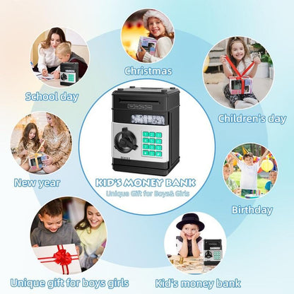 🔥Limited-Time 50% OFF | 🏧 Kids’ Electronic ATM Piggy Bank with Password Lock & Automatic Bill Feeder