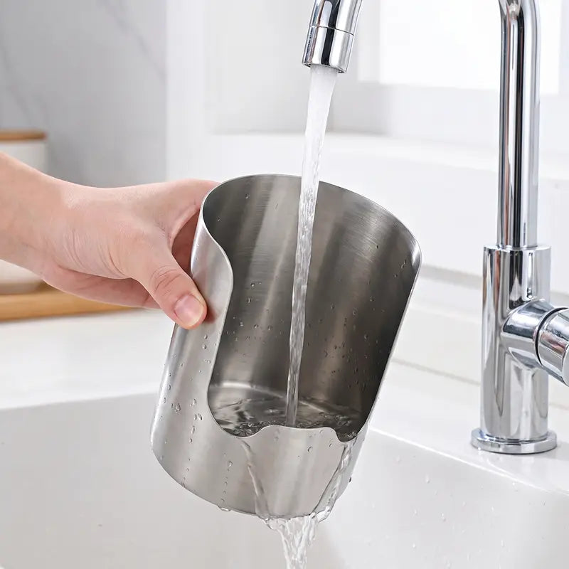 . 🍳 50% OFF Stainless Steel Utensil Holder – Keep Your Kitchen Counter Clean & Organized