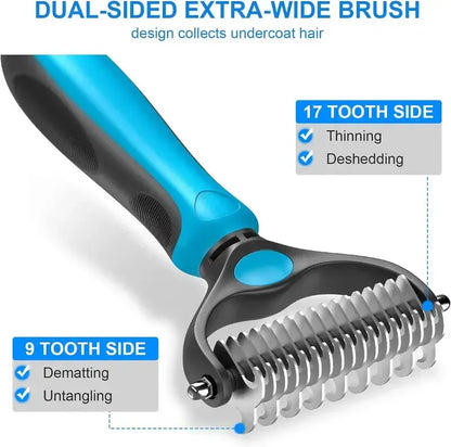 🐾 50% OFF Pet Grooming & Deshedding Brush – Gentle Loose Hair Removal for Easy Everyday Grooming