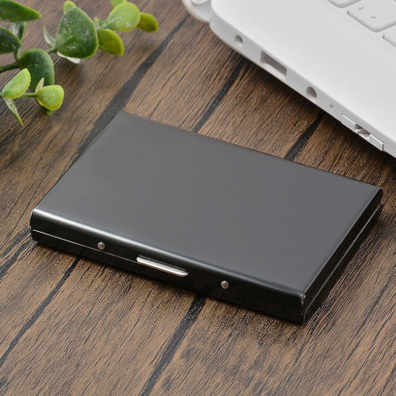 🔥 50% OFF – Slim RFID Blocking Stainless Steel Card Holder 💳