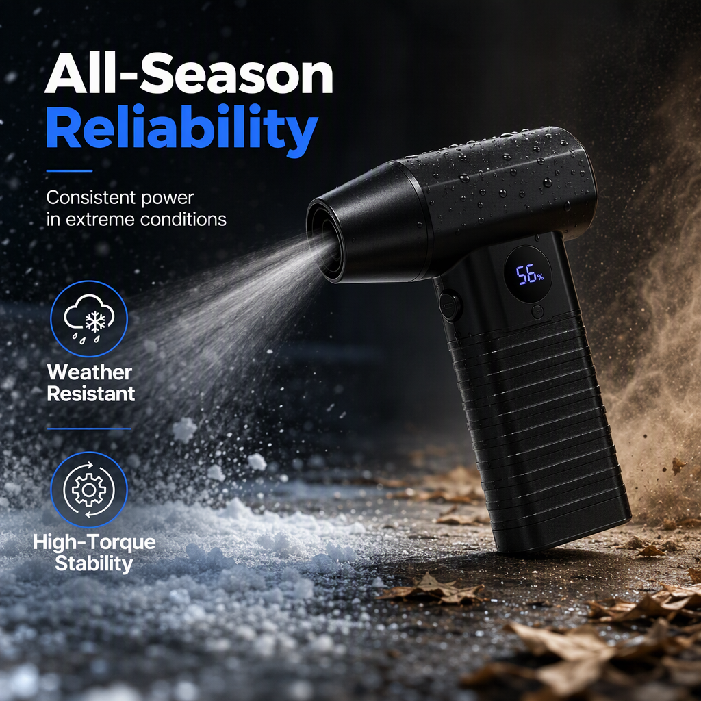 💨 Handheld High-Speed Turbo Blower – Powerful Cordless Air Duster for Leaves, Dust & Snow! ❄️