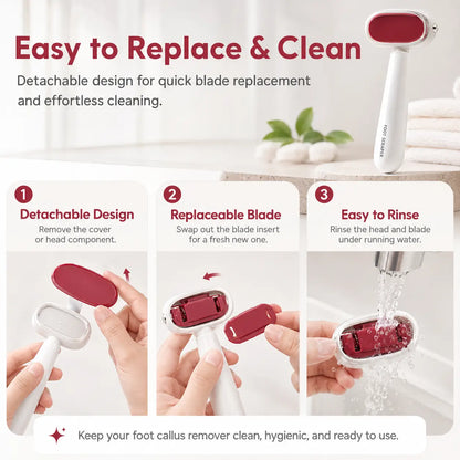 🔥 50% OFF 2-Pack Dual-Sided Foot Callus Remover 🦶 Smooth Heels Made Easy ✨