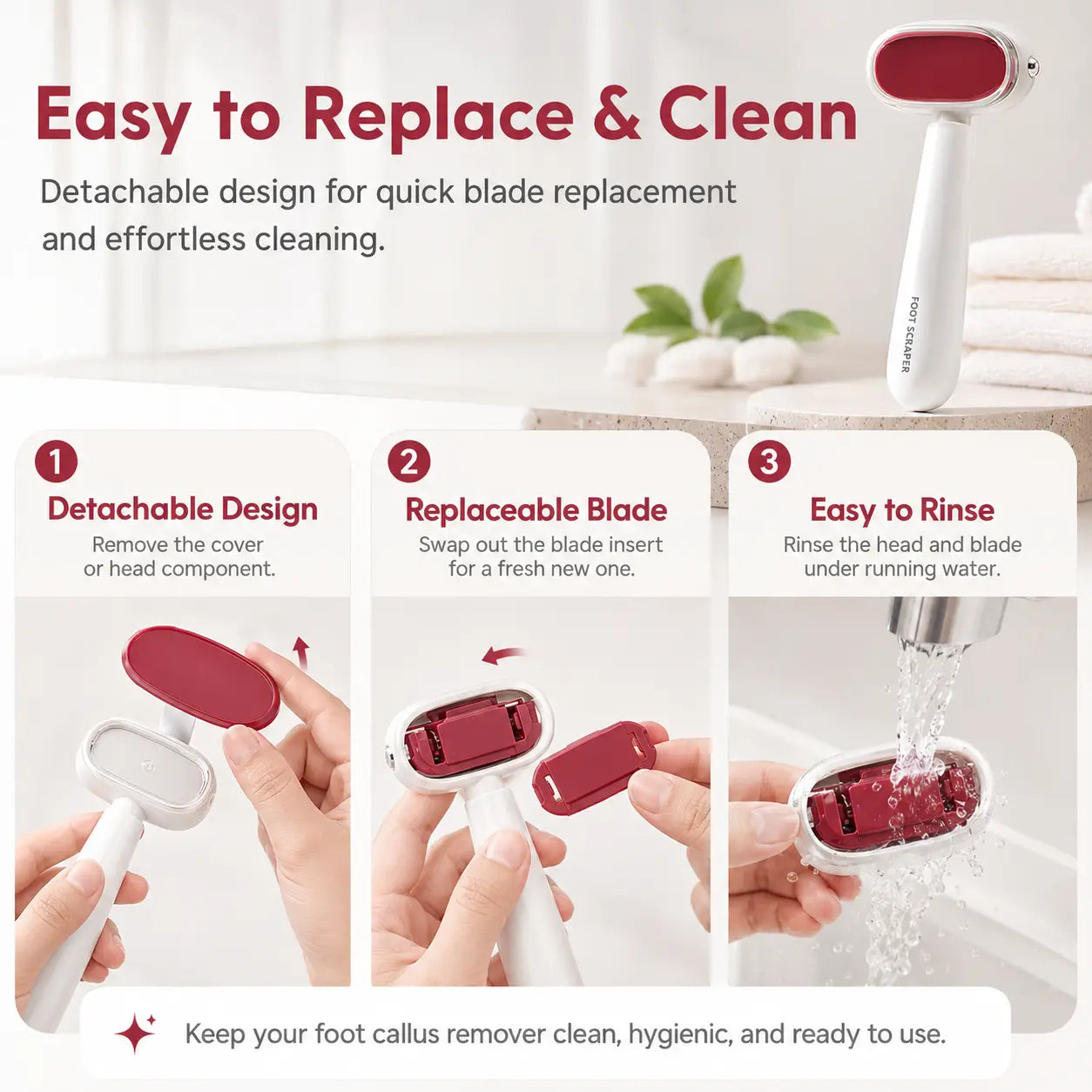 💝LAST DAY 50% OFF 🦶2-in-1 Foot Callus Remover – Scrape & Smooth Rough Heels ✨