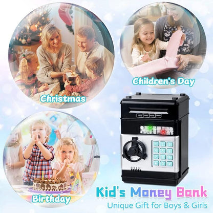 🔥Limited-Time 50% OFF | 🏧 Kids’ Electronic ATM Piggy Bank with Password Lock & Automatic Bill Feeder