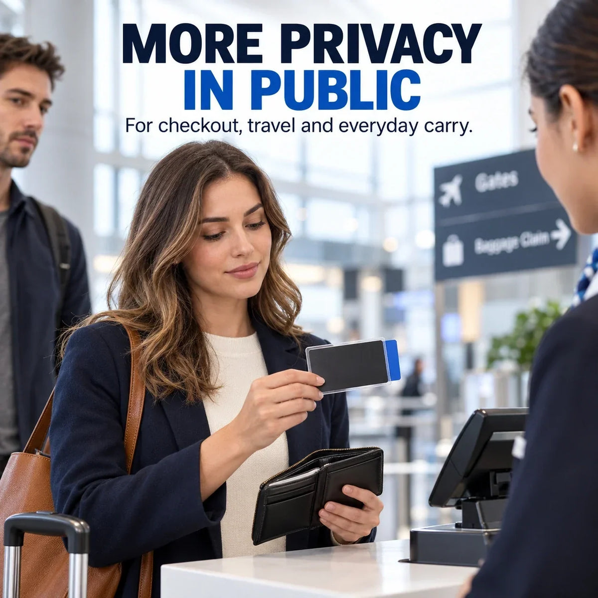 🛡️ Side-View Privacy Card Sleeve – Clear Front, Reduced Side Visibility 💳