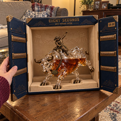 🎁 Western Rodeo Bull Rider Decanter – Gift for Rodeo Fans 🤠