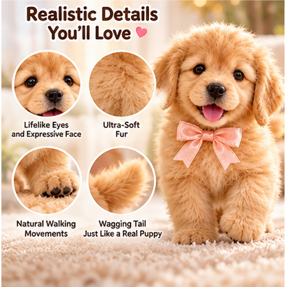 🎄49% OFF — 🐕Golden Buddy™ Lifelike Golden Retriever Robot Puppy 🐾