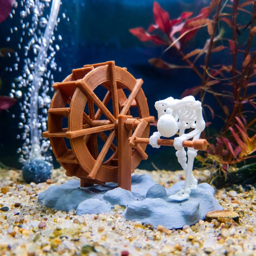 💀Skeleton Aquarium Ornament with Air Bubbler