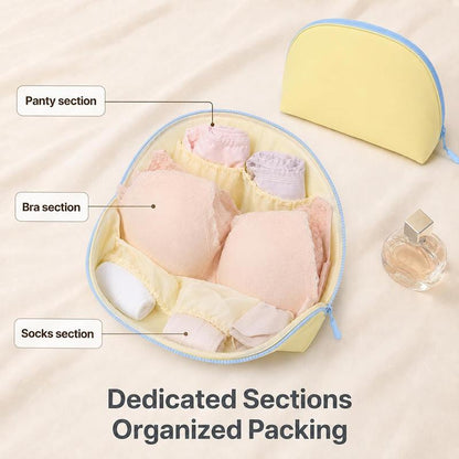 3-in-1 Travel Underwear Storage Bag | Bra Panties Socks Organizer Pouch