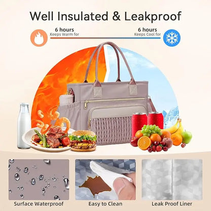 ✨ 50% OFF Stylish Insulated Lunch Tote – Pretty, Practical & Ready to Go