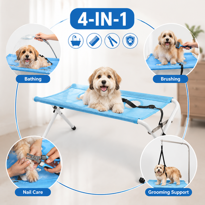 4-in-1 Pet Grooming Station | Stress-Free Bathing, Nail Care & Grooming for Cats & Dogs