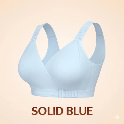 Front-Closure Wireless Comfort Bra – Adjustable Straps & Gentle Support