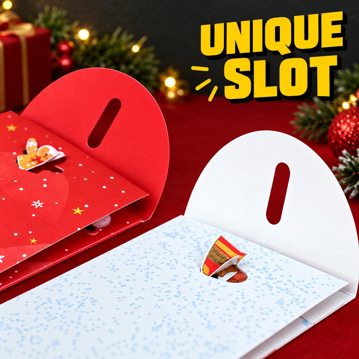 🎁3D Christmas Money Gift Card, Pop Up Holiday Card with Cash Envelope, Creative Christmas Greeting Card for Kids, Family & Loved Ones💵