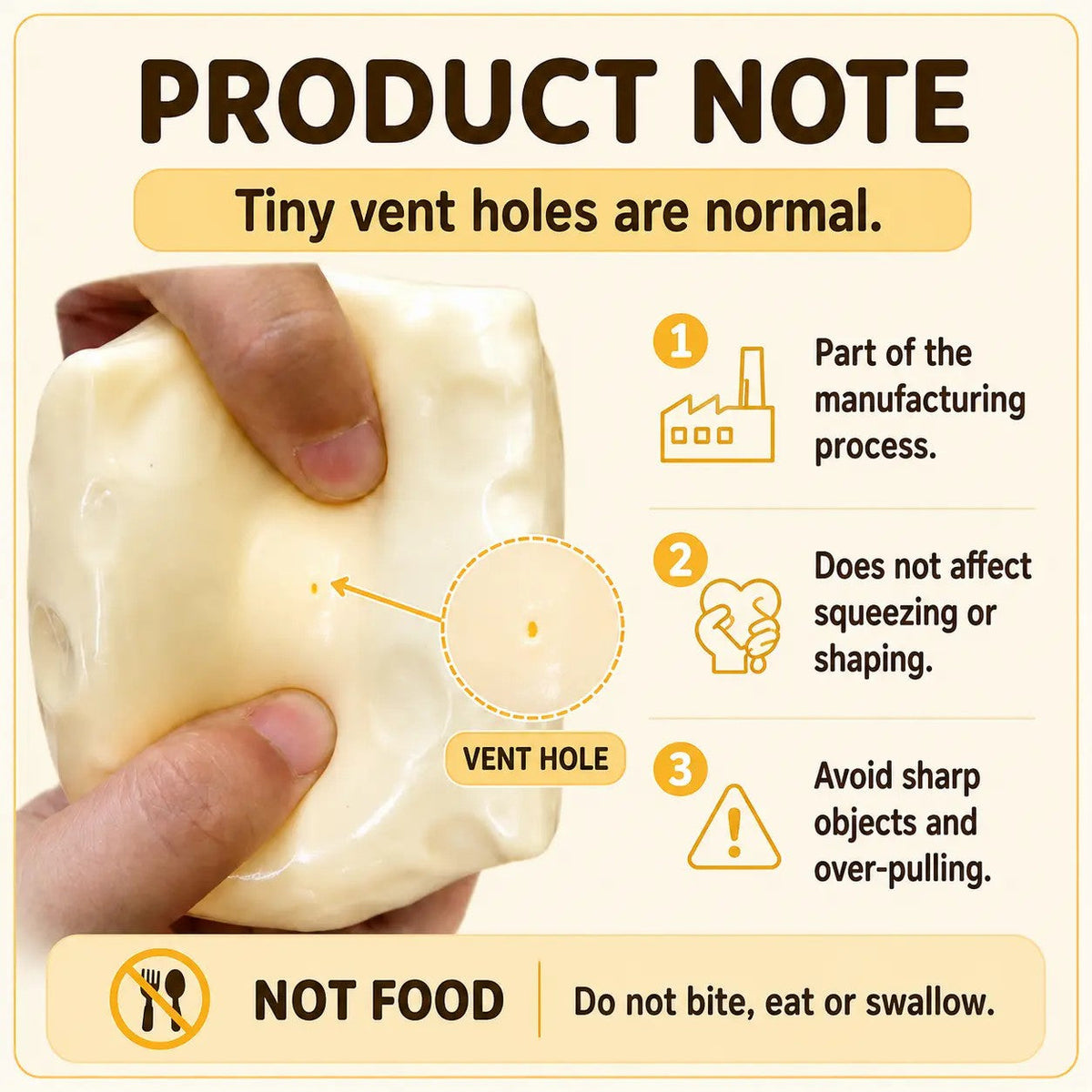 🧀 49% OFF Cheese Squishy Fidget Toy – So Soft, You’ll Keep Squeezing
