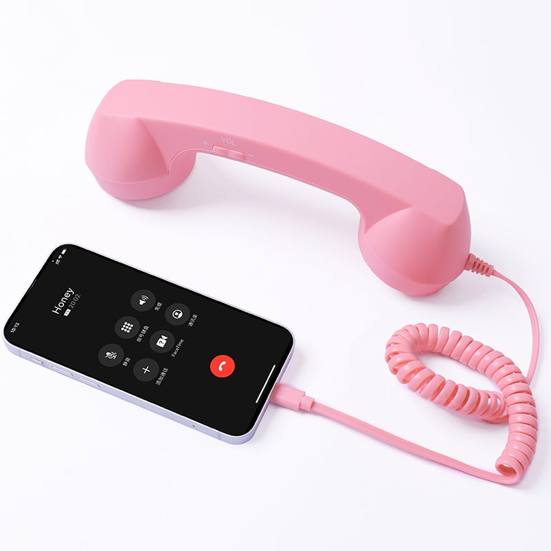 ☎️ 50% OFF Retro Wired Phone Handset – Classic Calls for Your Smartphone