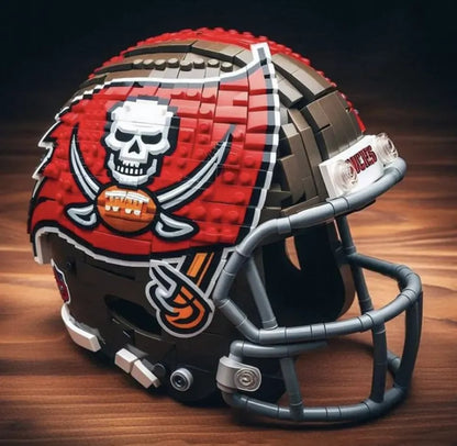 Building Block Football Helmet 🏈– 300+ Piece Collectible Construction Set