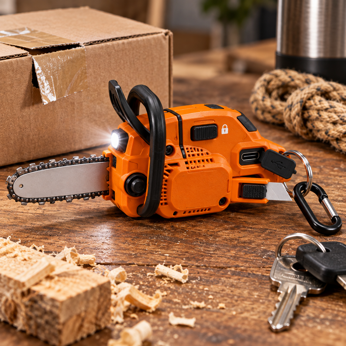 ⚡ Mini Rechargeable Keychain Cutting Tool