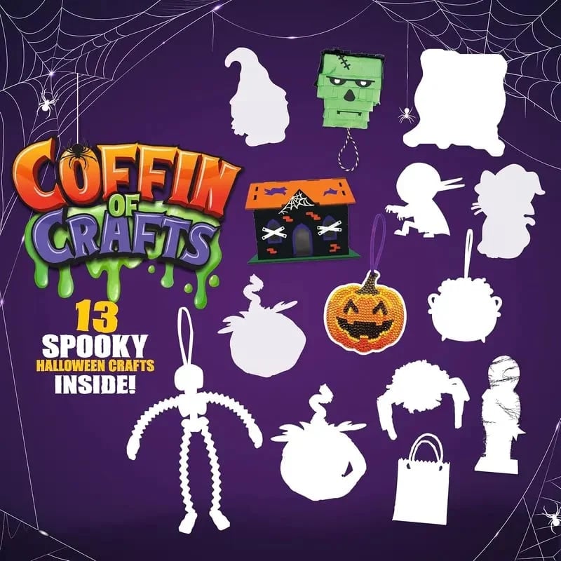 🎉Coffin Of Crafts Halloween Advent Calendar 2026 🎃 | 13 Days Of Spooky Crafts & Creative Surprises For Kids