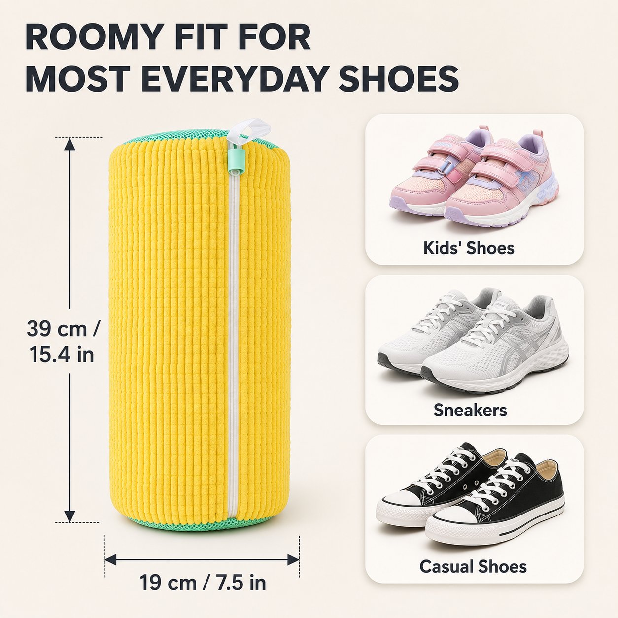 🫧Shoe Washing Bag – Gentle 360° Cleaning With Less Scrubbing