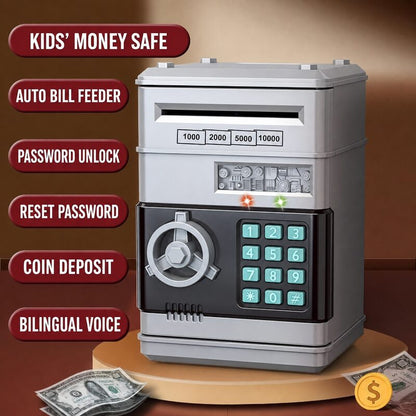 🔥Limited-Time 50% OFF | 🏧 Kids’ Electronic ATM Piggy Bank with Password Lock & Automatic Bill Feeder
