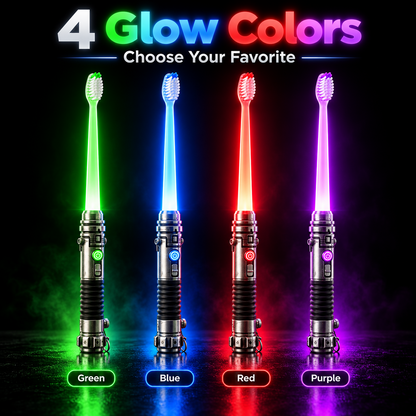 ✨ Glow Brush LED Manual Toothbrush - Fun Light-Up Soft Bristle Toothbrush