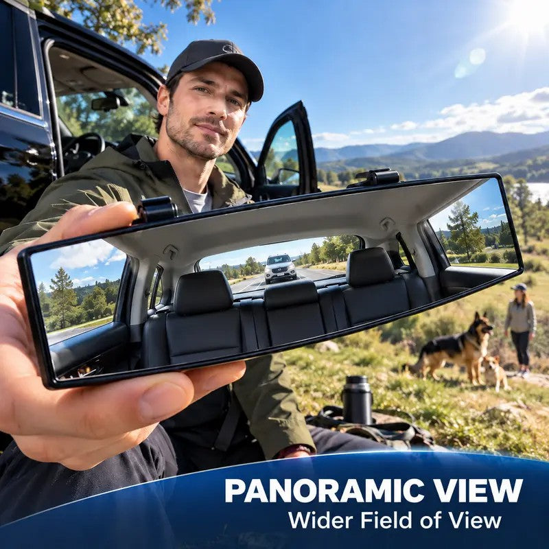🔥 Limited-Time 49% OFF - 🚗 Panoramic Rearview Mirror · Eliminate Blind Spots Instantly