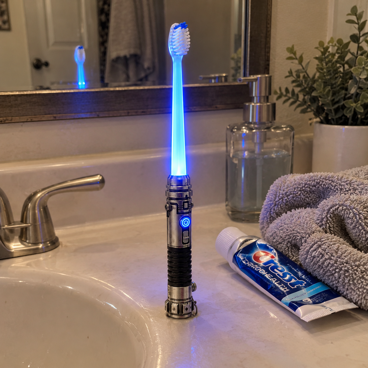 ✨ Glow Brush LED Manual Toothbrush - Fun Light-Up Soft Bristle Toothbrush