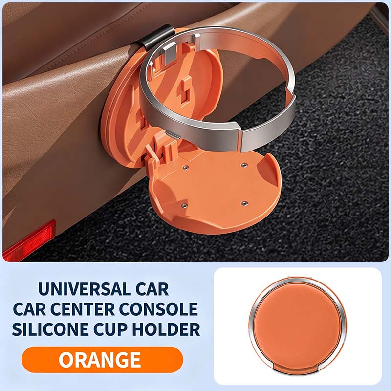 🚗 Universal Foldable Car Cup Holder – Space-Saving Drink & Phone Holder