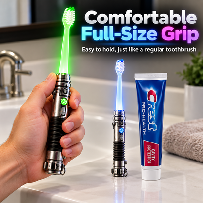✨ Glow Brush LED Manual Toothbrush - Fun Light-Up Soft Bristle Toothbrush