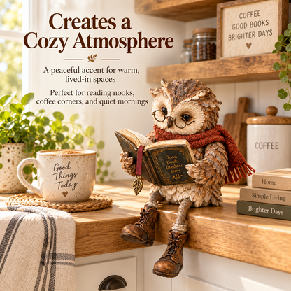 🔥Last Day 50% OFF - 🦉Reading Owl Figurine